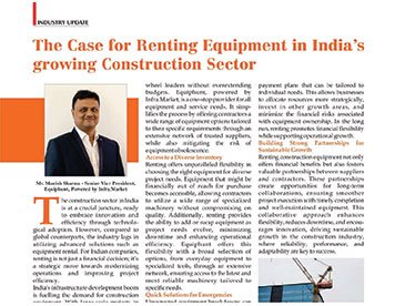 The Case for Renting Equipment in India's growing Construction Sector